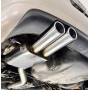 copy of Silent rear duplex stainless steel 1x160x80mm type 53 for VOLKSWAGEN T5/T6 4-MOTION