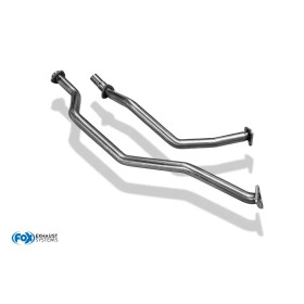 copy of Silent rear duplex stainless steel 1x100mm type 25 (black tips) for BMW 440i GRAND COUPE TYPE F36
