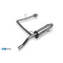 copy of Silent rear duplex stainless steel 1x100mm type 16 for OPEL CORSA D (with bumper NRE-EDITION)