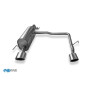 copy of Silent rear duplex stainless steel 1x100mm type 16 for OPEL CORSA D (with bumper NRE-EDITION)