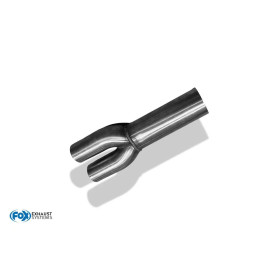 copy of Silent rear duplex stainless steel 1x160x80mm type 53 for VOLKSWAGEN T5/T6 4-MOTION