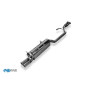 copy of Silent stainless steel rear 1x76mm type 16 for BMW F20/21 116i 3 CYLINDRES