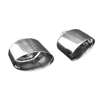 Silencieux arrière duplex inox 1x160x130mm type 38 pour AUDI A3 SPORTBACK QUATTRO TYPE 8V FACELIFT