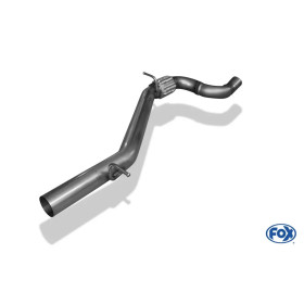 Tube de remplacement de silencieux avant inox noir pour AUDI A3 SPORTBACK QUATTRO TYPE 8V FACELIFT