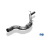 Tube de remplacement de silencieux avant inox noir pour AUDI A3 SPORTBACK QUATTRO TYPE 8V FACELIFT