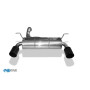 copy of Silent rear duplex stainless steel 1x100mm type 25 for JEEP WRANGLER IV TYPE JK