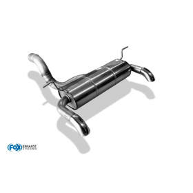 copy of Silent rear duplex stainless steel 1x100mm type 25 for JEEP WRANGLER IV TYPE JK