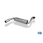 copy of Silent stainless steel rear 1x135x80mm type 52 for HONDA CIVIC IV