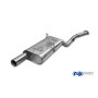 copy of Silent stainless steel rear 2x76mm type 13 for BMW SERIE 3 316i/318i TYPE E30 (from 09/1987)