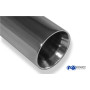 copy of Silent stainless steel rear 2x76mm type 13 for BMW SERIE 3 316i/318i TYPE E30 (from 09/1987)