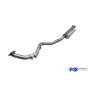 copy of Silent rear duplex stainless steel 1x114mm type 12 for SUBARU LEGACY KOMBI TYPE BR