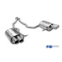 Silencieux arrière duplex inox 2x80mm type 25 pour BMW X5 TYPE E53