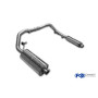 CATBACK - Silencieux arrière "sidepipe" inox 1x63mm type 26 + silencieux avant pour MERCEDES G320 TYPE 463 (2004-)