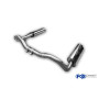 CATBACK - Silencieux arrière "sidepipe" inox 1x63mm type 26 + silencieux avant pour MERCEDES G320 TYPE 463 (2004-)