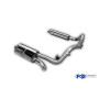 CATBACK - Silencieux arrière "sidepipe" inox 1x63mm type 26 + silencieux avant pour MERCEDES G320 TYPE 463 (2004-)