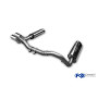 CATBACK - Silencieux arrière "sidepipe" inox 2x106x71mm type 32 + silencieux avant pour MERCEDES G320 TYPE 463 (2004-)