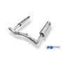 CATBACK - Silencieux arrière "sidepipe" inox 1x70mm type 26 + silencieux avant pour MERCEDES G500 TYPE 463 (2004-)