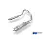 CATBACK - Silencieux arrière "sidepipe" inox 1x70mm type 26 + silencieux avant pour MERCEDES G500 TYPE 463 (2004-)