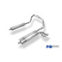 CATBACK - Silencieux arrière "sidepipe" inox 2x106x71mm type 32 + silencieux avant pour MERCEDES G500 TYPE 463 (2004-)