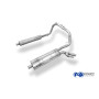 CATBACK - Silencieux arrière "sidepipe" inox 2x70mm type 14 + silencieux avant pour MERCEDES G500 TYPE 463 (2004-)