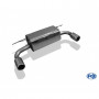 Silent stainless steel rear 1x90mm type 12 for BMW SERIE 2 220i Cabriolet TYPE F23